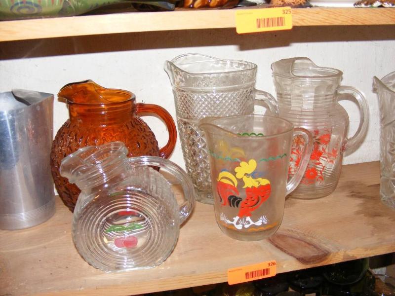 lot 326 image: lot of water pitchers...