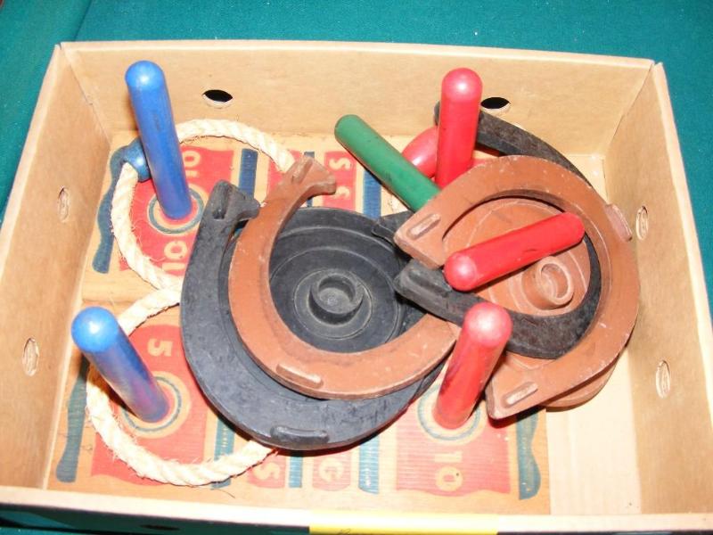 lot 328 image: toy horse shoe games...