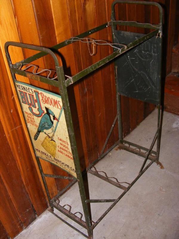 lot 332 image: Merkles Blu-J Brooms Stand...