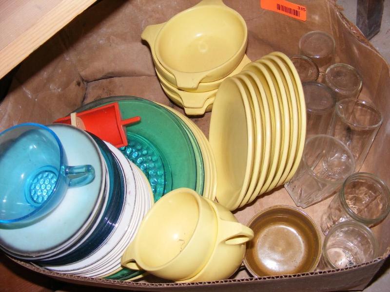 lot 335 image: Lot of Misc Dishes and glasses...