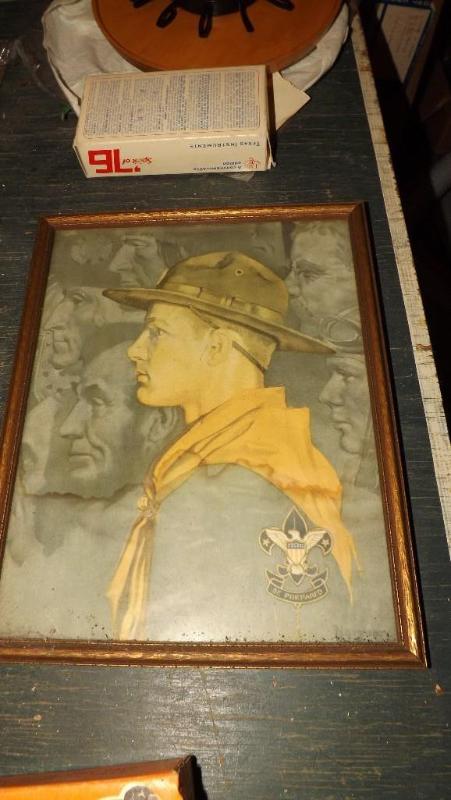 lot 350 image: Boy Scouts Picture, Boy Scout Handb...
