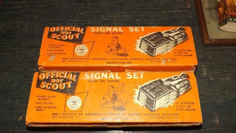 lot 351 image: Official Boy Scouts Signal Set, in ...