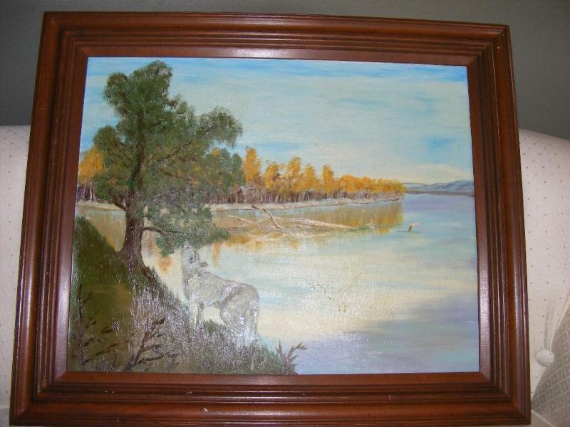 lot 36 image: Framed  Signed Painting, by Hansen...