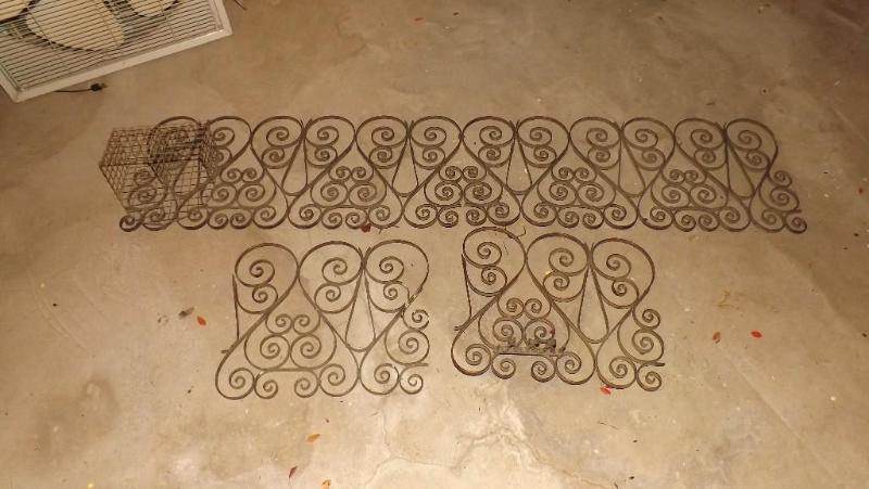 lot 370 image: decorative metal pieces...
