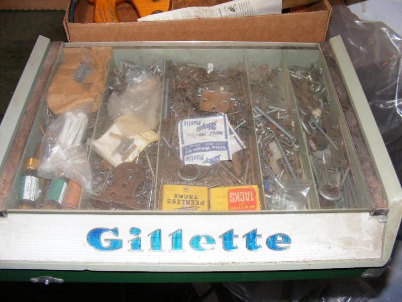 lot 379 image: Gillette Display Case, filled with ...