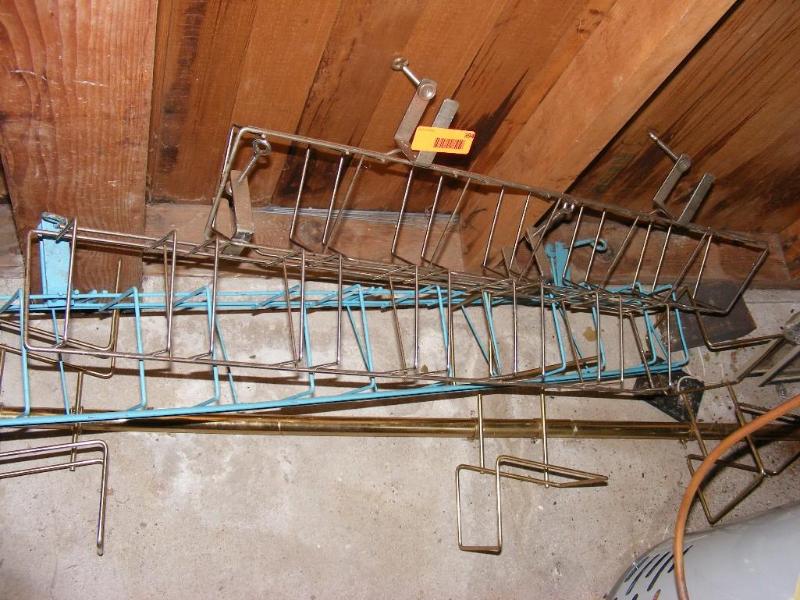 lot 394 image: metal racks...