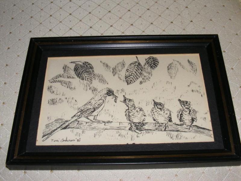 lot 40 image: Framed Drawing, signed Torri Anders...