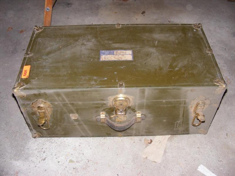 lot 409 image: Old Foot Locker Trunk, was unable t...