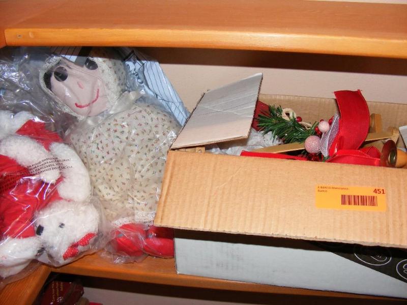 lot 451 image: Lot of Christmas items, doll and te...