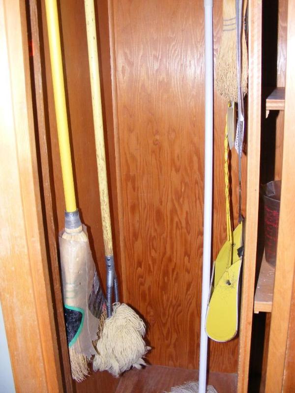 lot 459 image: Broom, Dustpan and Mop, plus other ...