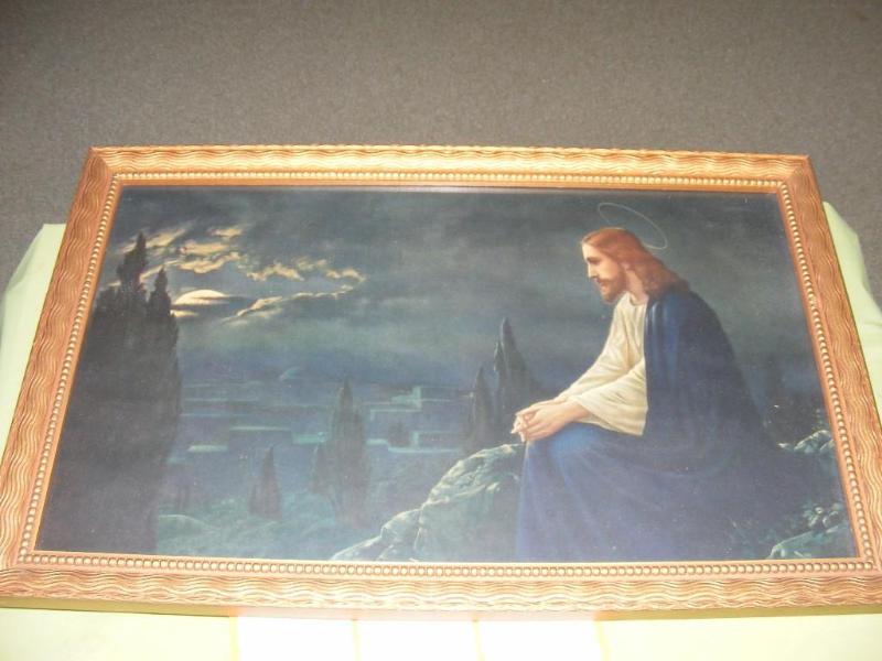 lot 49 image: Framed Picture of Jesus...