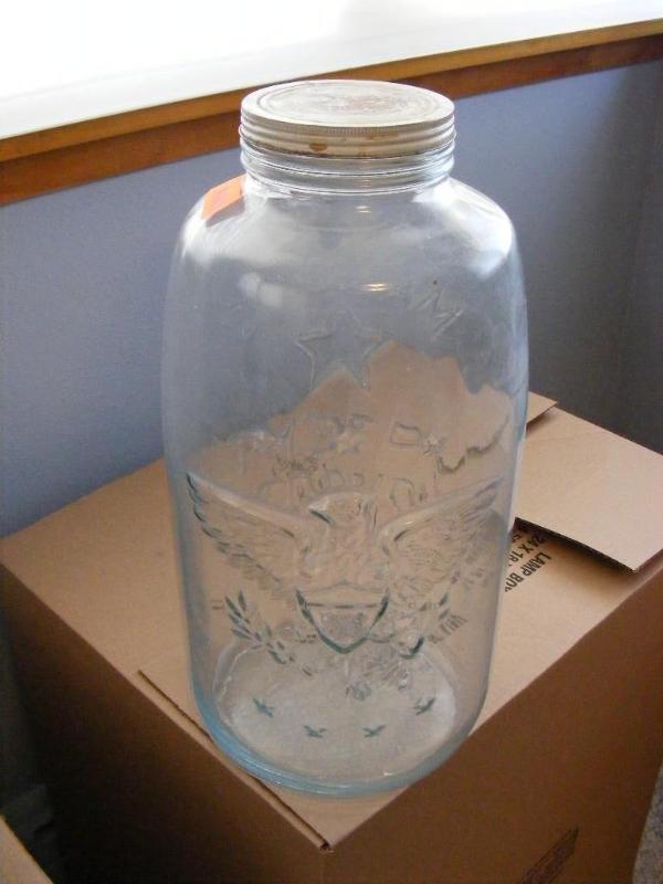 lot 5 image: Large Jar, approx 19 tall. Has an...