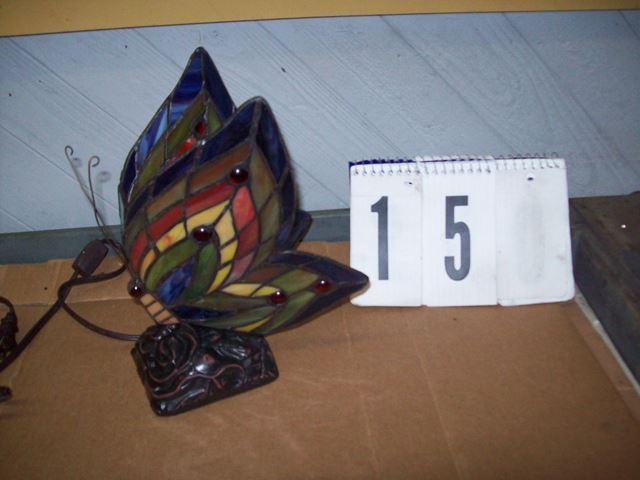Stained Glass Butterfly Lamp...