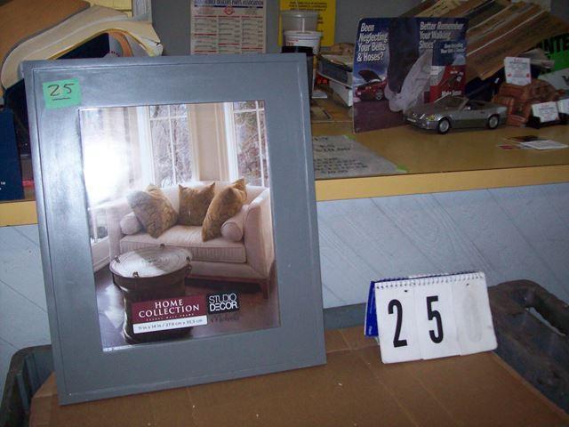 Gray picture frame 16&quot x 19&qu...