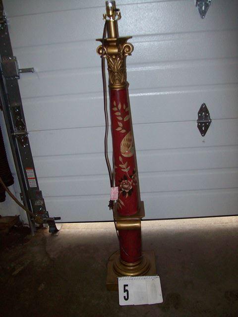 Floor Lamp, Red Wooden Bird Design,...