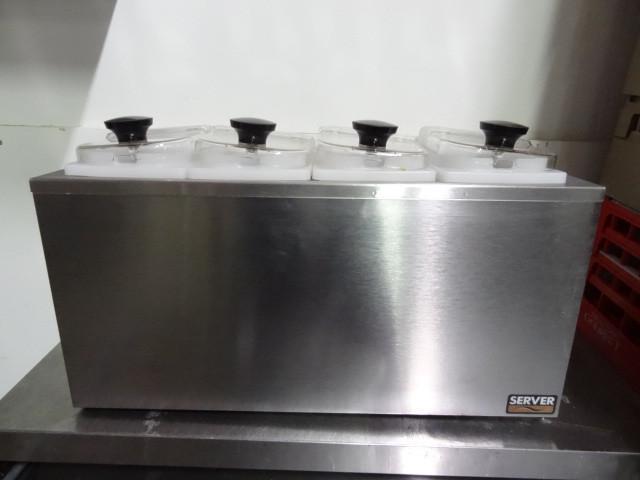 4 space condiment dispenser...