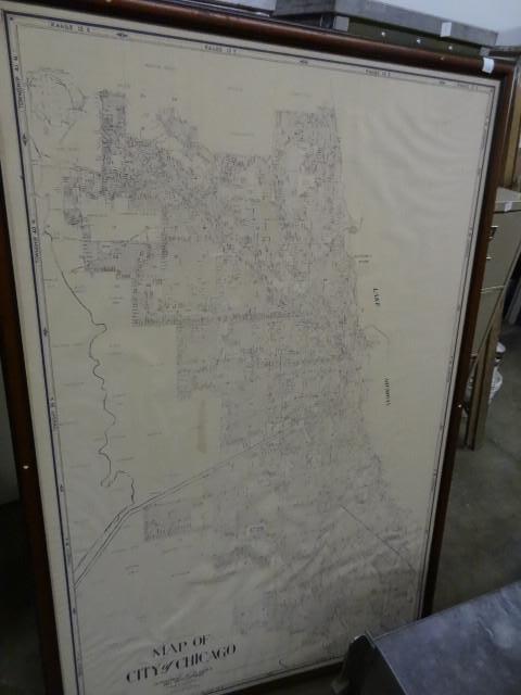 Map of the city of Chicago. 45 x 68...