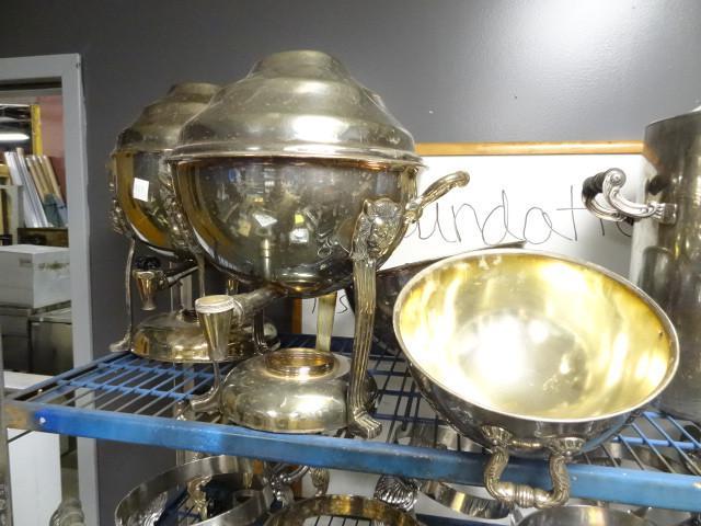 2 silver plate coffee urns. Not com...