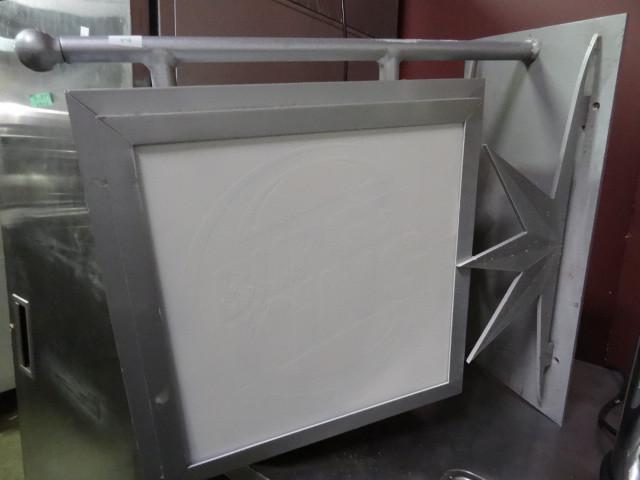 Lawrence lighted sign. All metal fr...