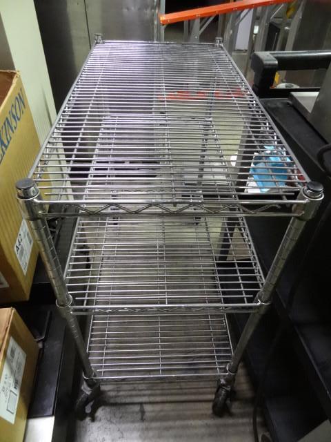 Wire Cart on Wheels. NSF 36 x 18 x ...