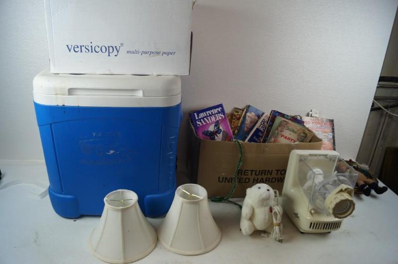 cooler pasta maker and books