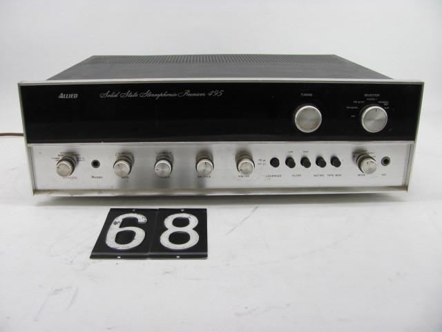lot 68 image: Vintage Allied sterio receiver. Thi...