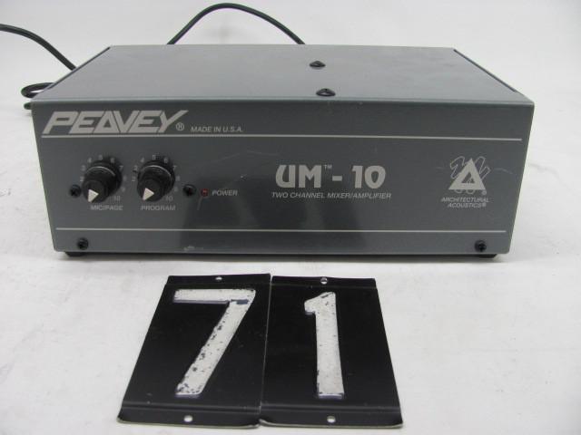 lot 71 image: Peavey UM-10 2 channel mixeramp. T...