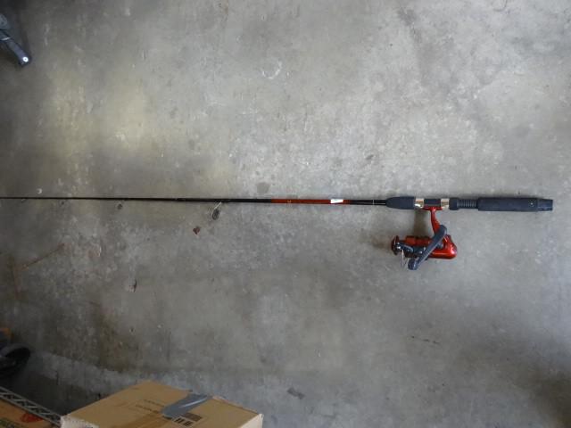 lot 135 image: Eagle claw fishing reel with rod...