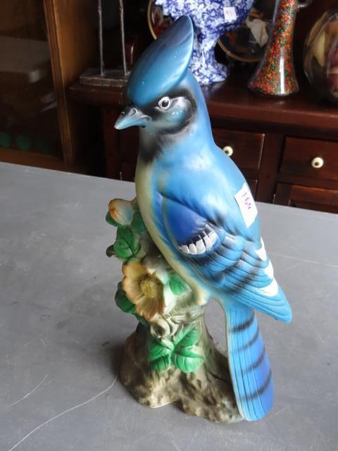 lot 164 image: Ceramic blue jay. 15&quot tall....