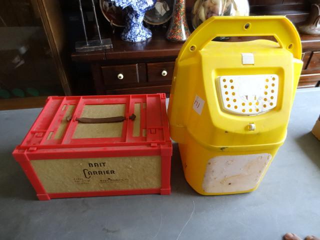 lot 171 image: Minnow bucket. Brand new bait carri...