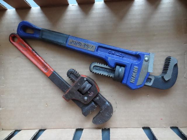 lot 179 image: 12&quot and 10&quot pipe wrench...