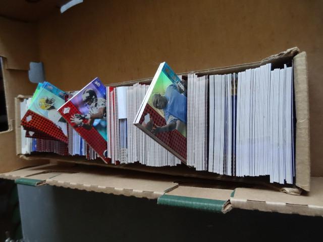 lot 214 image: Misc football cards. Some are baseb...