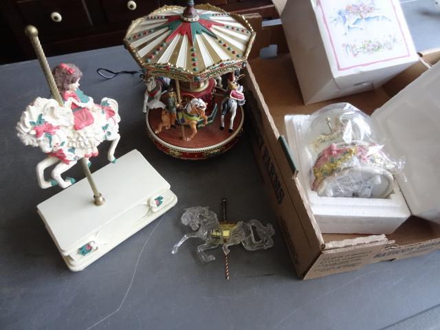 lot 216 image: Music box merry go round. Westland ...