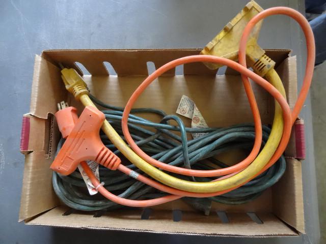 lot 230 image: 2 pigtails and 25 extension cord...