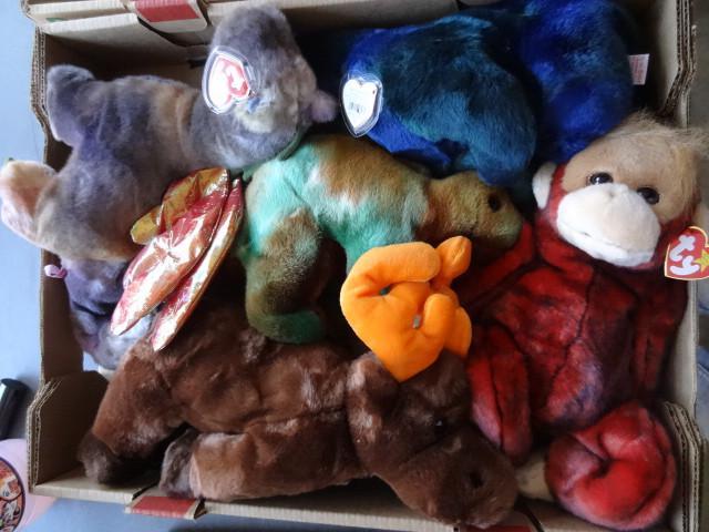 lot 239 image: 5 beanie baby animals...