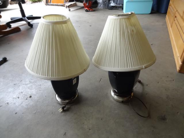 lot 71 image: 2 bedroom lamps...