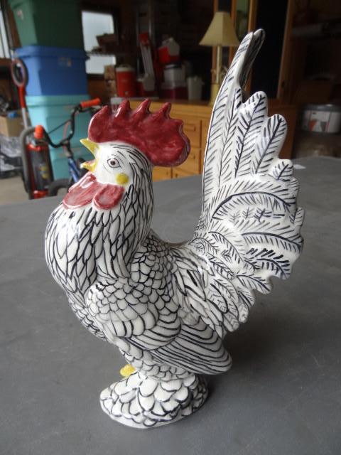 lot 94 image: Ceramic rooster...