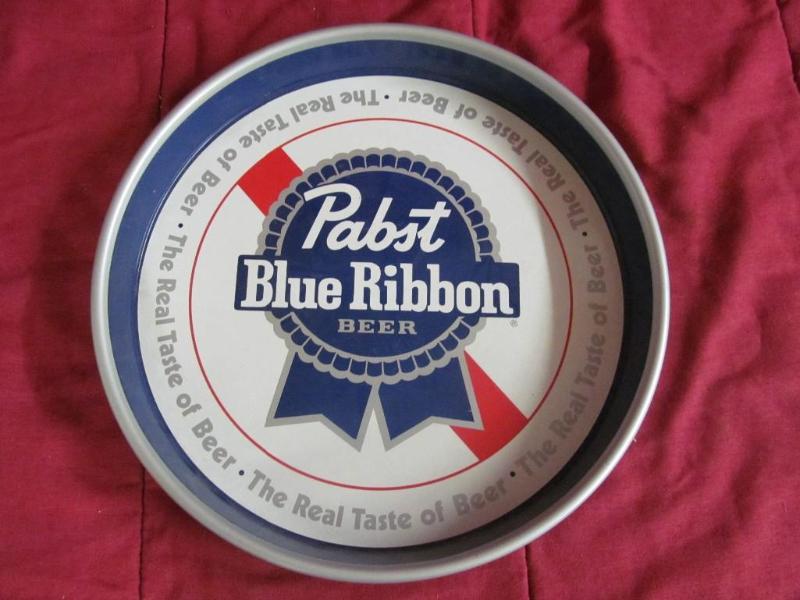 lot 101 image: Pabst Blue Ribbon Tray, 13 in Diame...