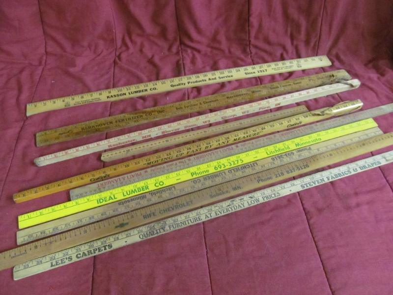 lot 144 image: Advertising Yard Sticks From All Ov...
