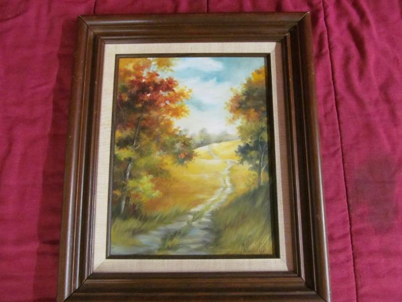 lot 174 image: Picture Framed and Matted, Oil Pain...