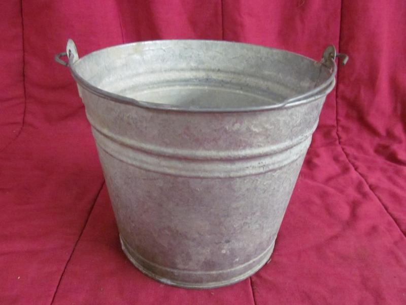 lot 200 image: Galvanized Pail, 2 12 Gallon...