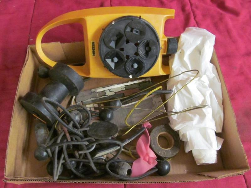 lot 206 image: Box with Sprinler, Canvas Tie Down,...