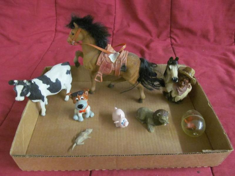 lot 28 image: Horses, Ceramic Horse Head, Lion, C...