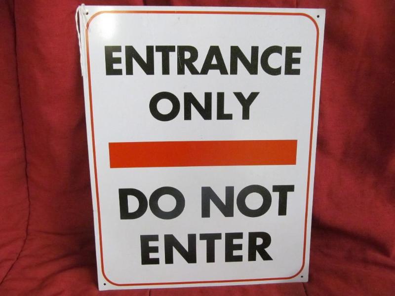 lot 6 image: Entrance Only - Do Not Enter Sign...