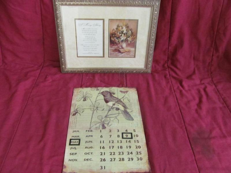 lot 74 image: Frames Marriage Blessing and Magnet...