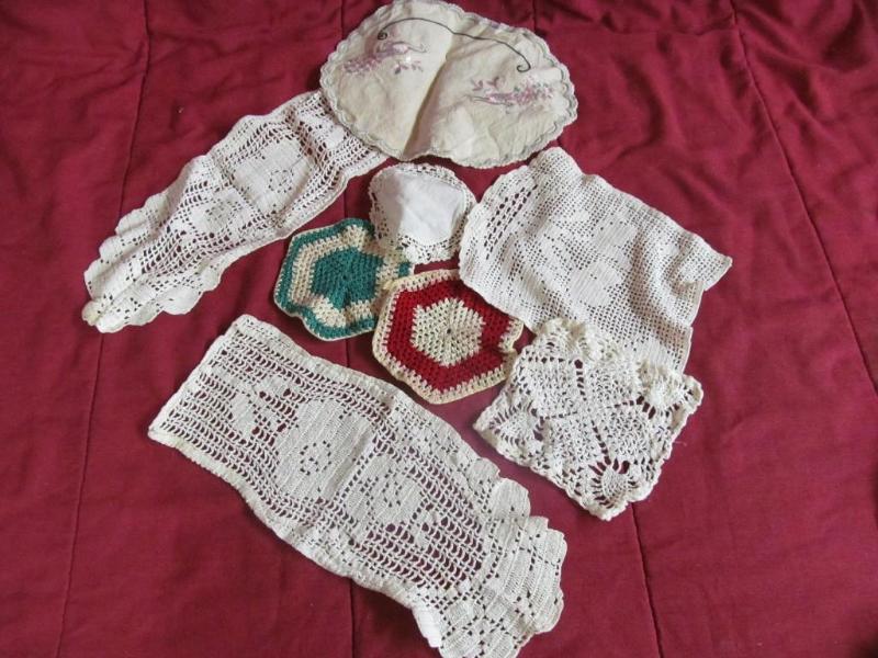 lot 77 image: Handmade Embroidered and Crocheted ...
