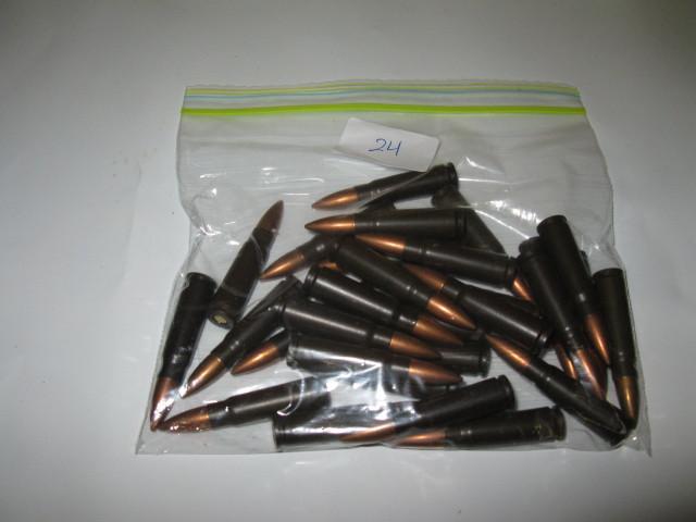 lot 24 image: 7.62X39 military rifle round, 29 ro...