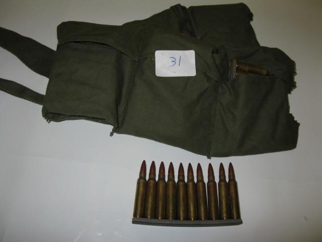 lot 31 image: .223, military rifle rounds, qty 12...