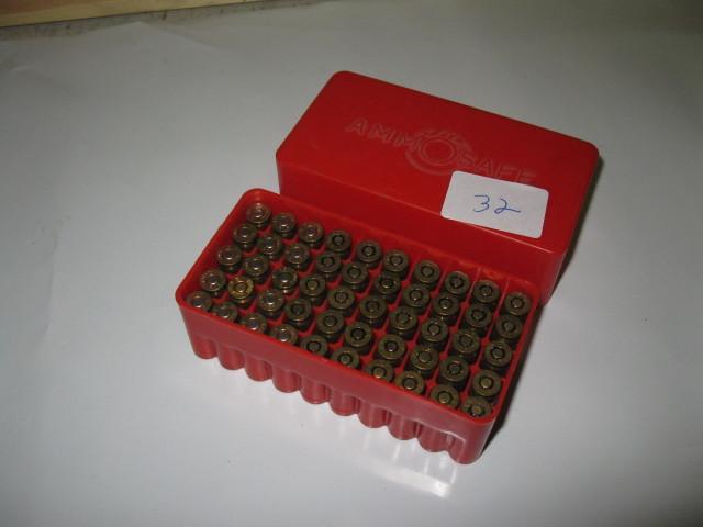lot 32 image: 9MM Luger, handgun ammo, 50 rounds ...