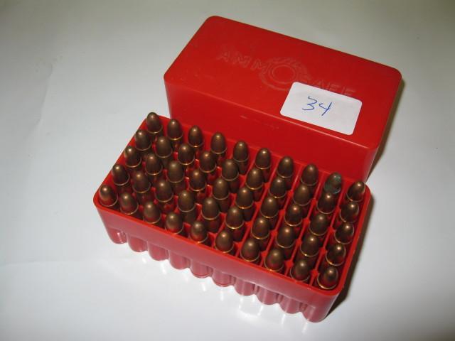 lot 34 image: 30 Cal Carbine, rifle ammo, 50 roun...